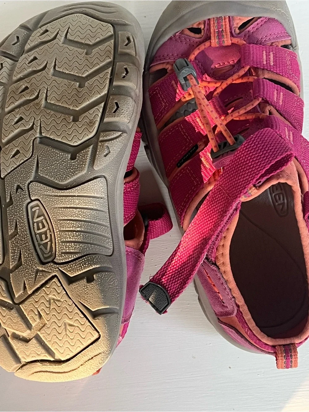 Keen Kids Pink and Orange Closed-Toe Sport Sandals